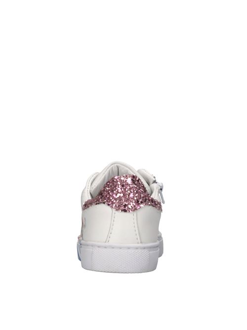 Sneakers in pelle MONNALISA | 8CE020 5727 9052BIANCO-ROSA-MULTICOLOR
